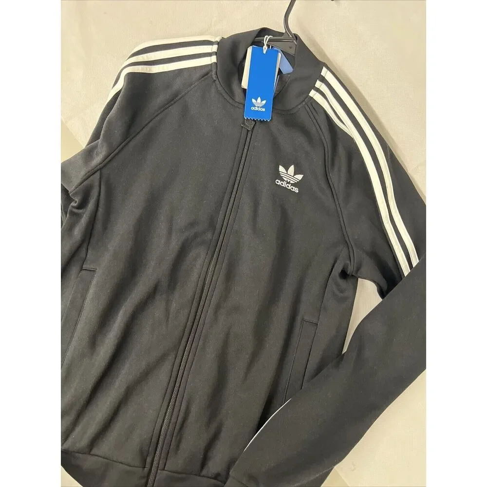 NEW NWT adidas Originals Superstar Track Jacket Black Vtg 70s #BK5921 SZ Small S
